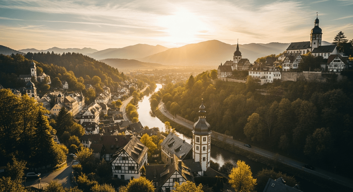 The Romantic Road Germany: 460km from the Alps to the Medieval, Town by Perfect Town